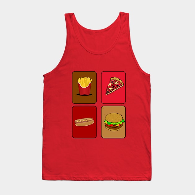 I love Fast Food Tank Top by MissMorty2